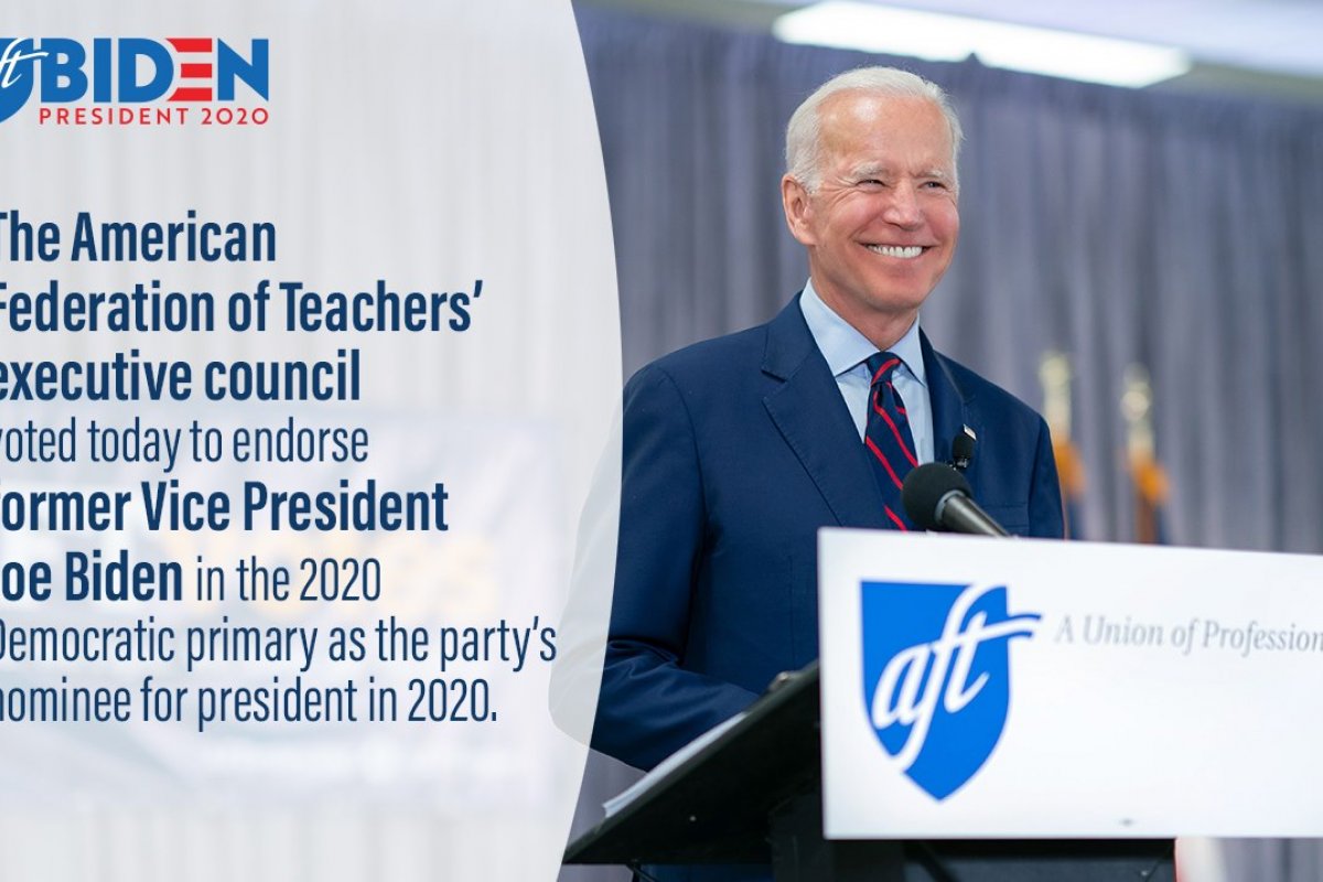 AFT Endorses Biden