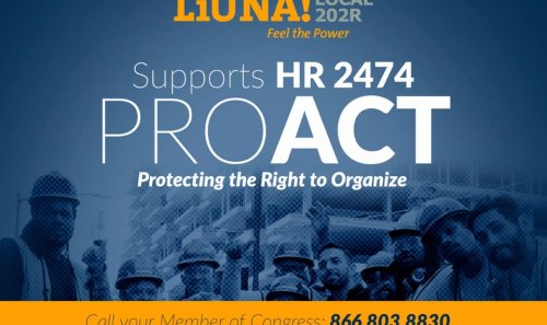 LIUNA endorses PRO Act