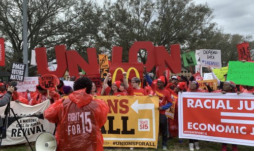 SEIU members, Fight for $15 and a Union leaders launch Protect All Workers