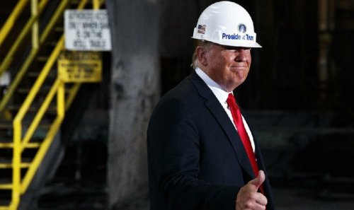 Trump hard hat